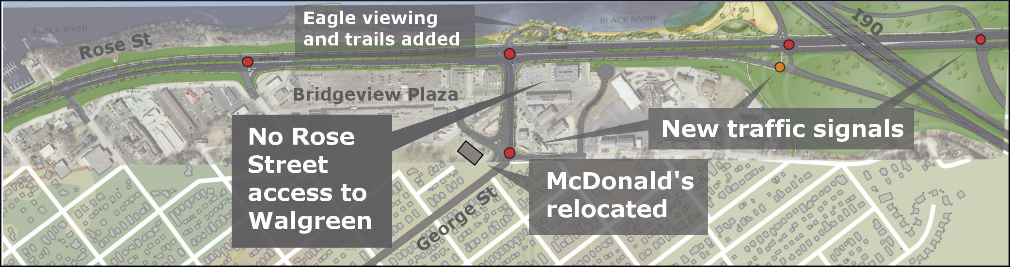 Exit 3 redesign map
